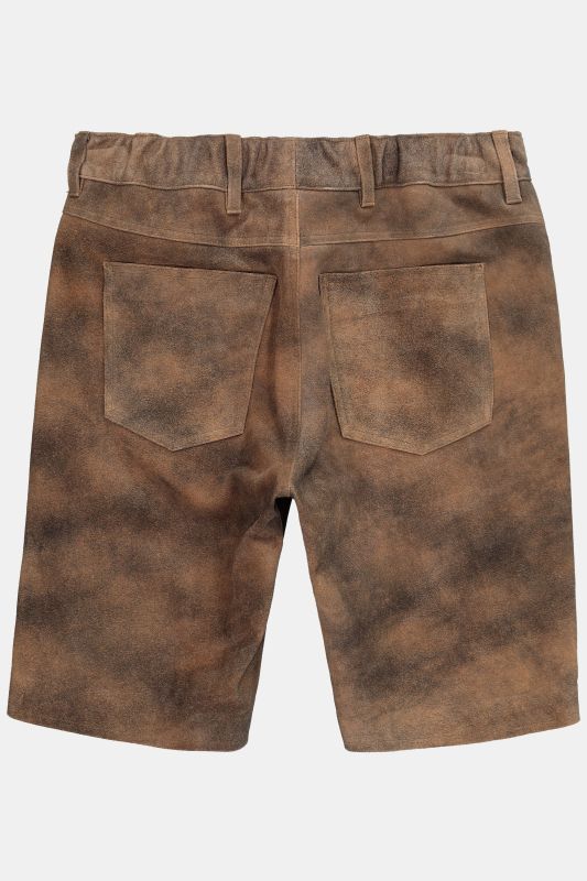 Leather Bermuda shorts