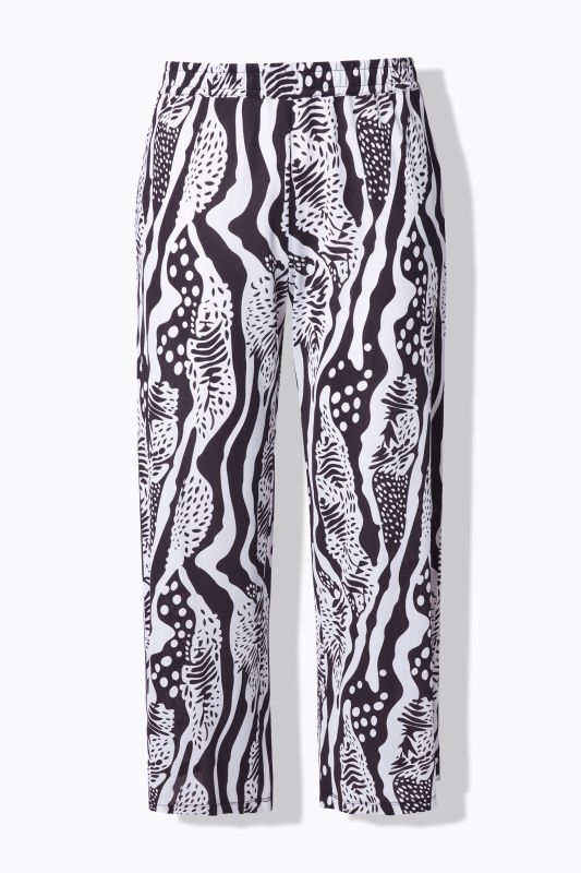 Animal Print Elastic Waist Slinky Pants
