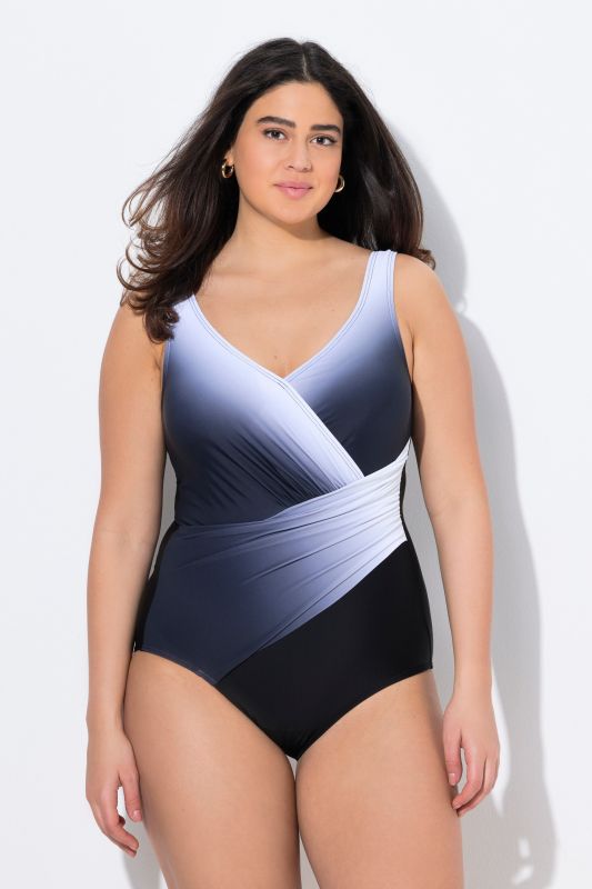 Gradient Wrap Loop One Piece Swimsuit