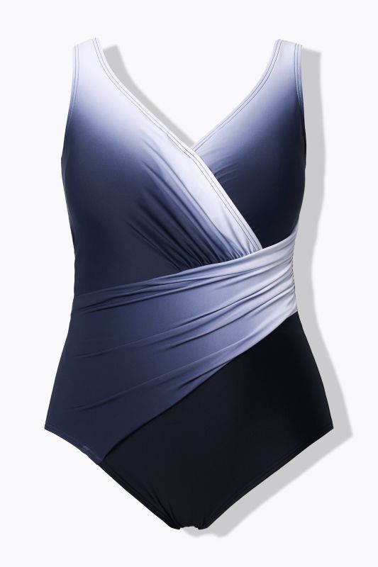 Gradient Wrap Loop One Piece Swimsuit