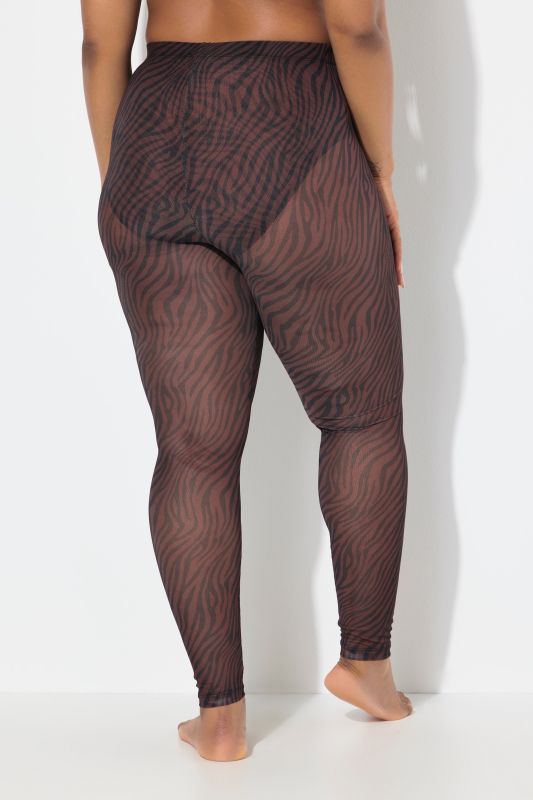 Sheer Zebra Print Leggings