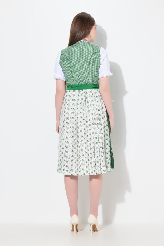 Рокля Dirndl със сърцевидно деколте