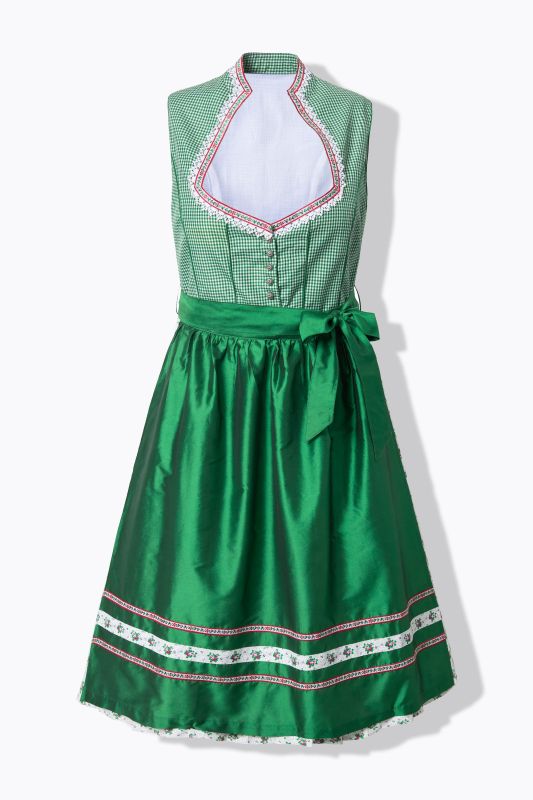 Рокля Dirndl със сърцевидно деколте