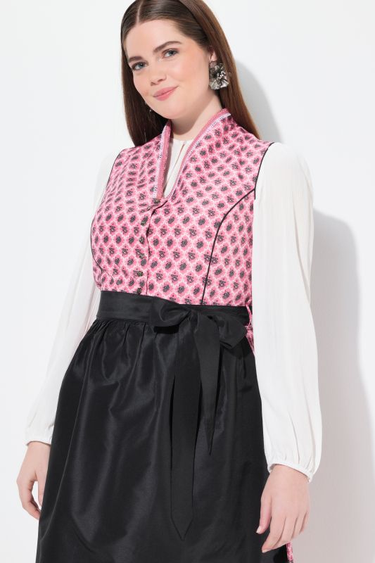 Ornamental Print Goblet Collar Dirndl
