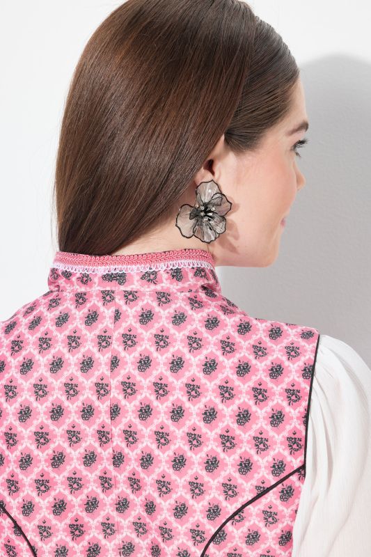 Ornamental Print Goblet Collar Dirndl