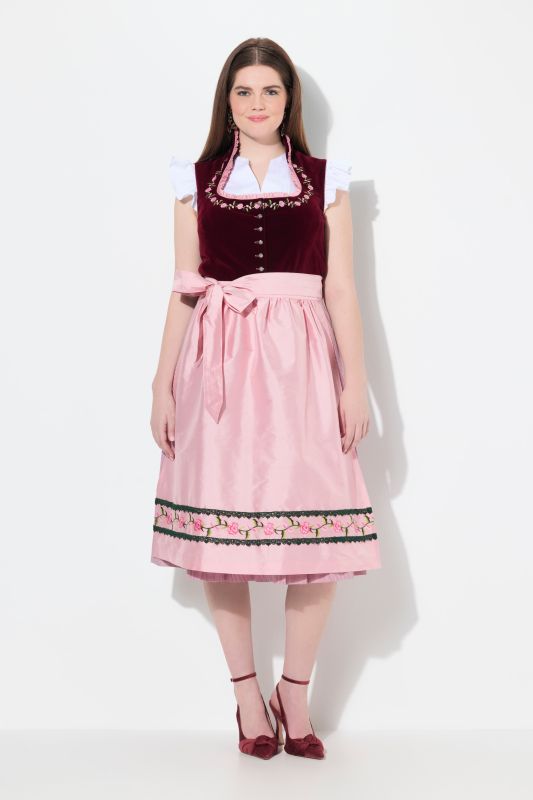 Рокля Dirndl с бродирани акценти