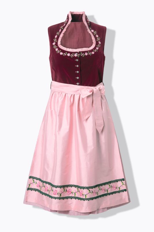 Рокля Dirndl с бродирани акценти