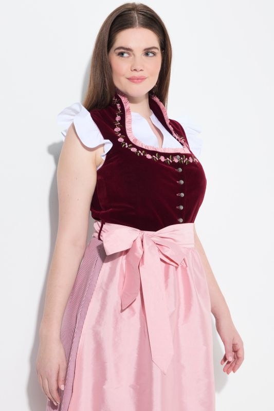Рокля Dirndl с бродирани акценти