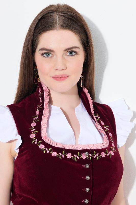 Рокля Dirndl с бродирани акценти