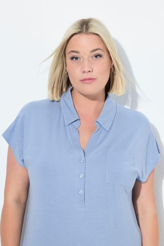 Collared Cap Sleeve Nightgown
