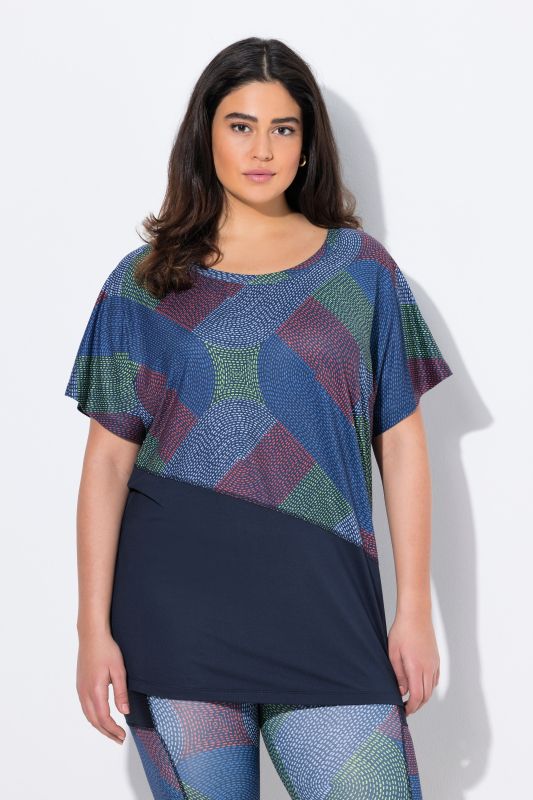 Quick Drying Geometric Print Short Sleeve Tee
