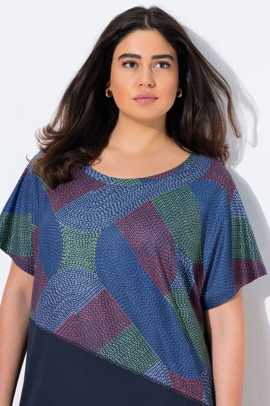 Quick Drying Geometric Print Short Sleeve Tee