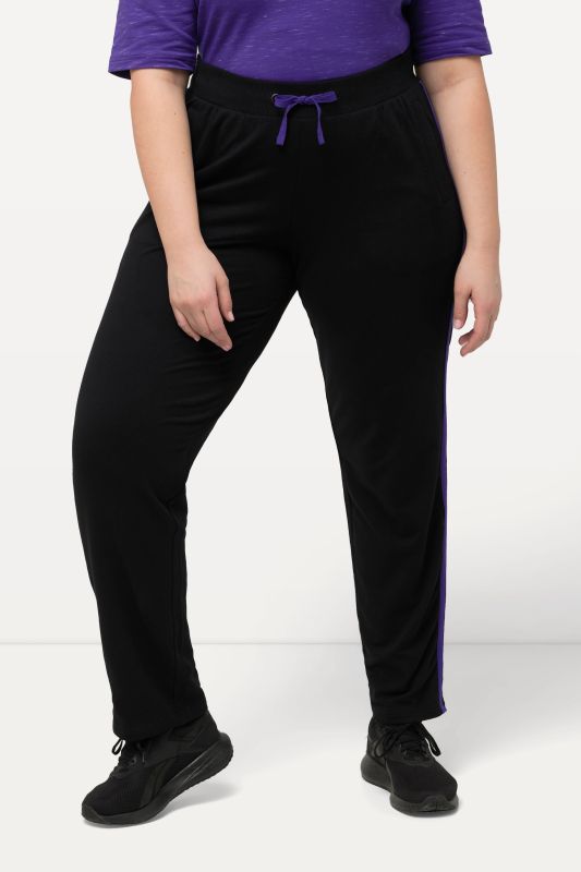 Striped Elastic Waist Sweatpants