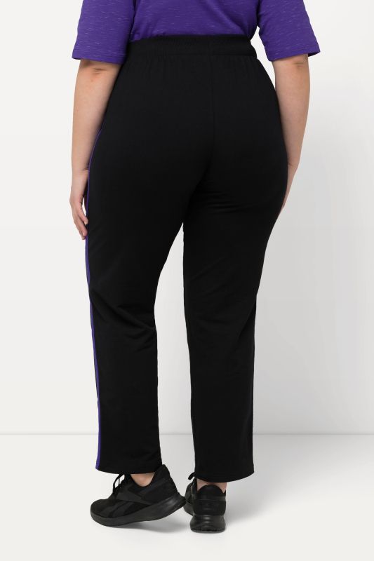 Striped Elastic Waist Sweatpants