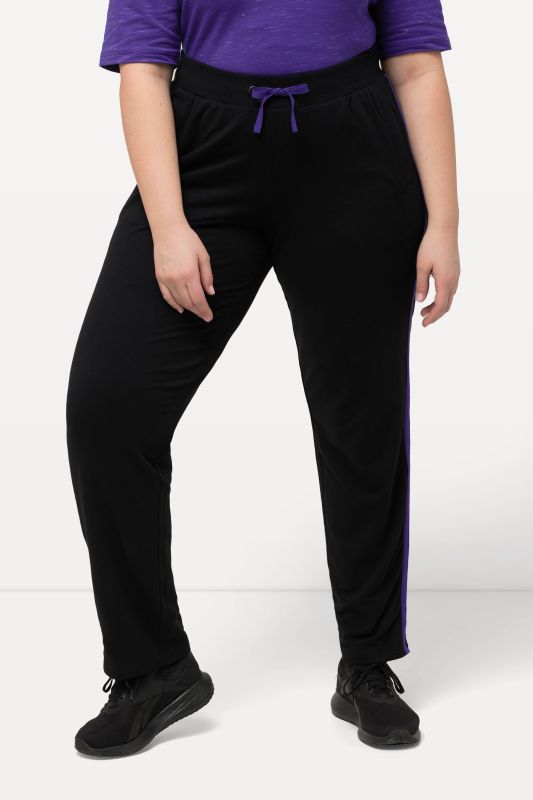 Striped Elastic Waist Sweatpants