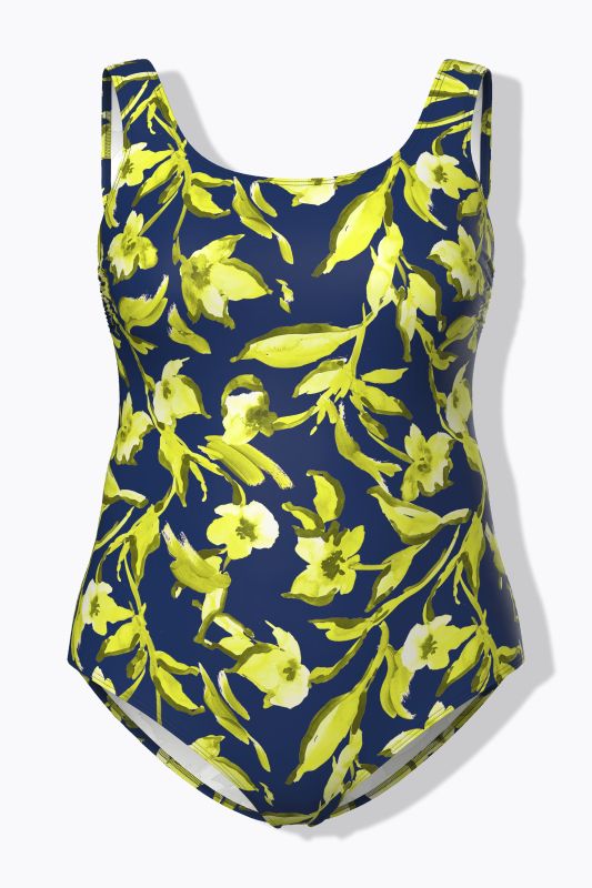 Neon Floral One Piece Swimsuit