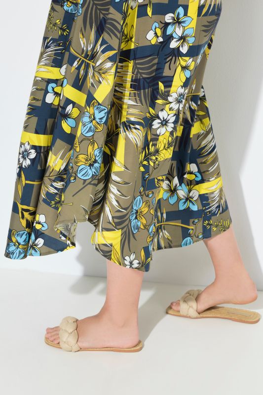 Mixed Print Sleeveless Dress