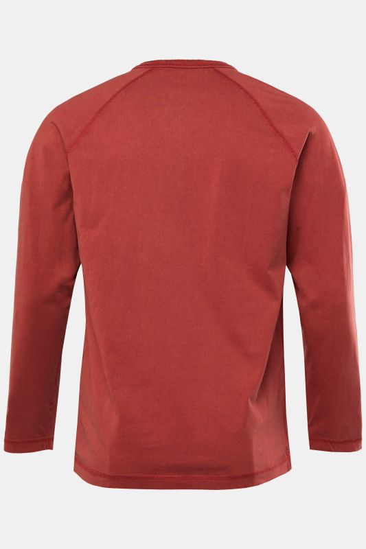 Тениска тип Henley с дълги ръкави