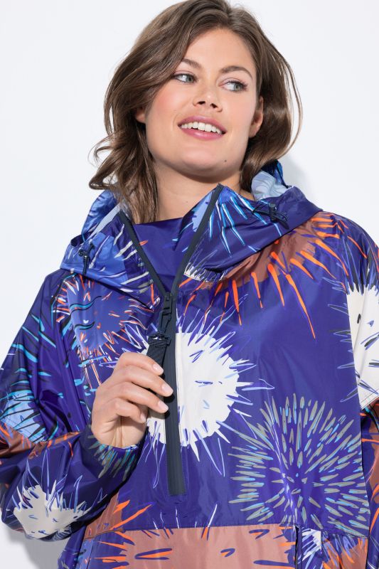 Sea Urchin Print Functional Poncho