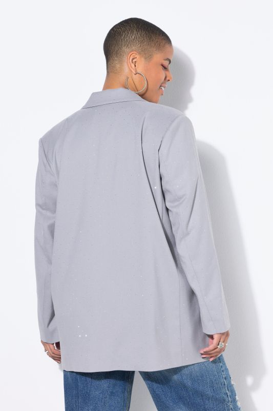 Oversized Rhinestoned Blazer