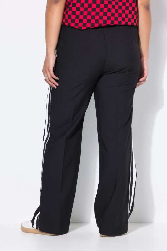 Side Stripe Elastic Waist Pants
