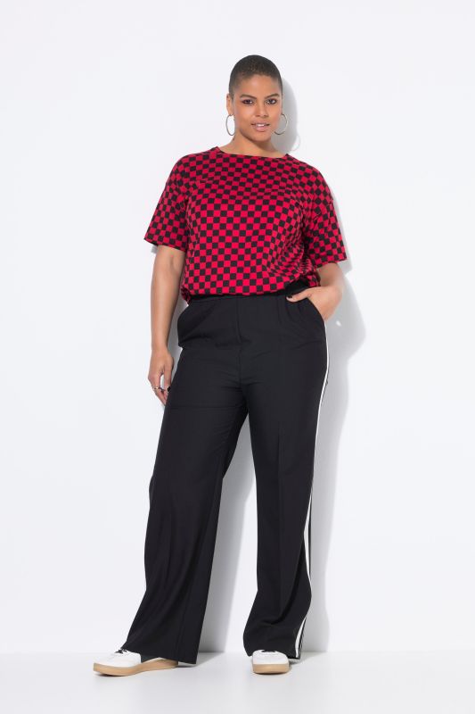 Side Stripe Elastic Waist Pants