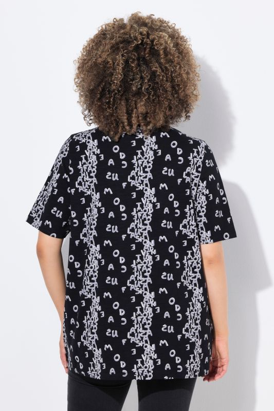 Letter Print Short Sleeve Tee