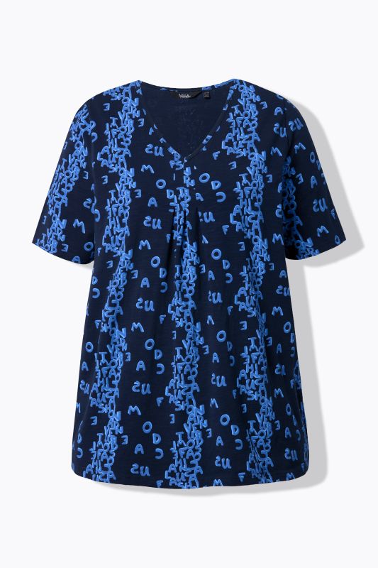 Letter Print Short Sleeve Tee