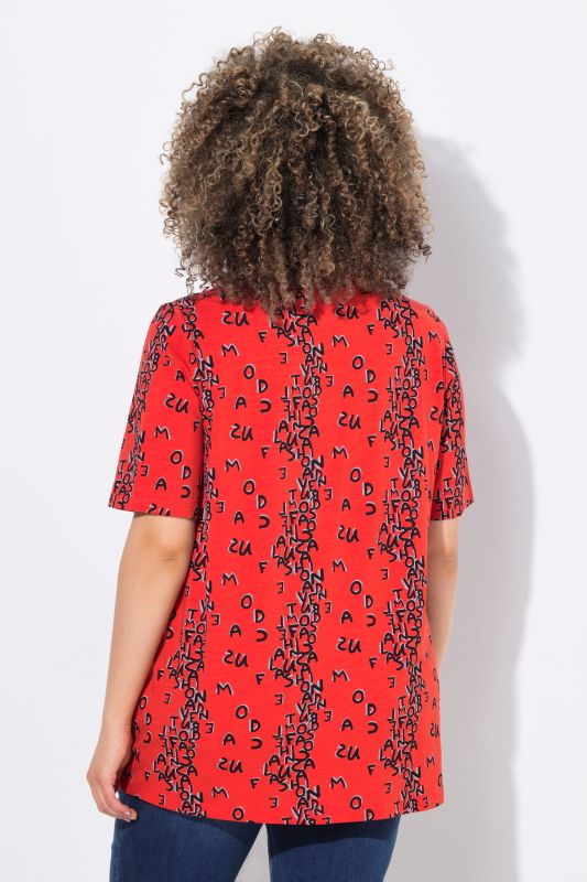 Letter Print Short Sleeve Tee