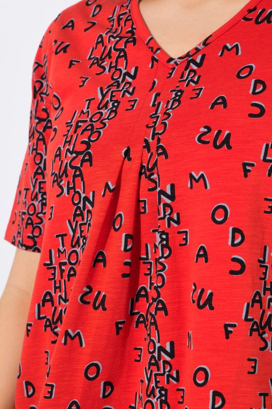 Letter Print Short Sleeve Tee