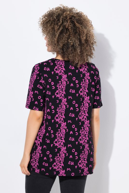 Letter Print Short Sleeve Tee
