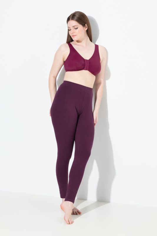 Basic Stretch Knit Ankle Length Leggings