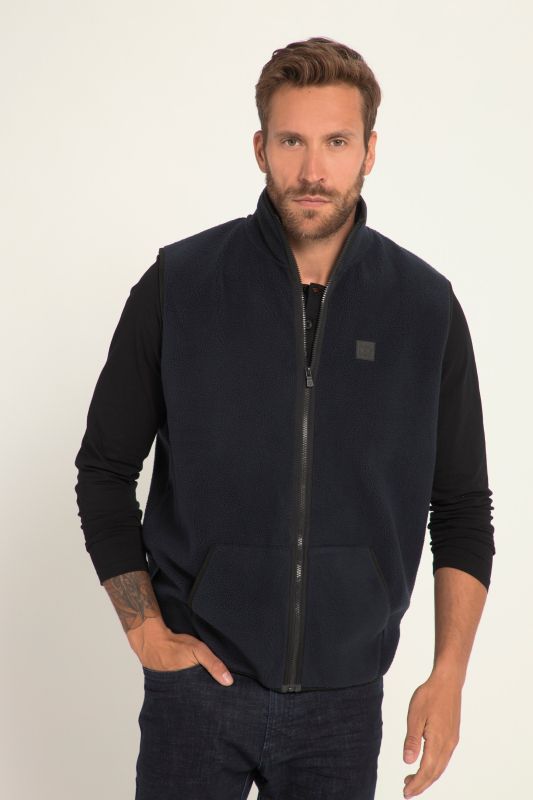 Fleece gilet stomach fit
