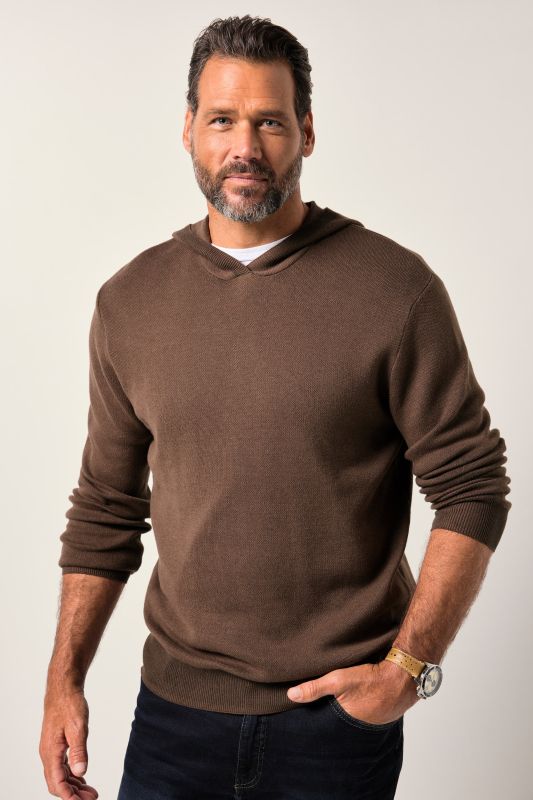 Knitted hoodie