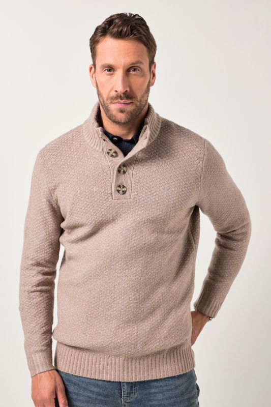 Knitted half-zip
