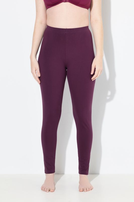 Basic Stretch Knit Ankle Length Leggings