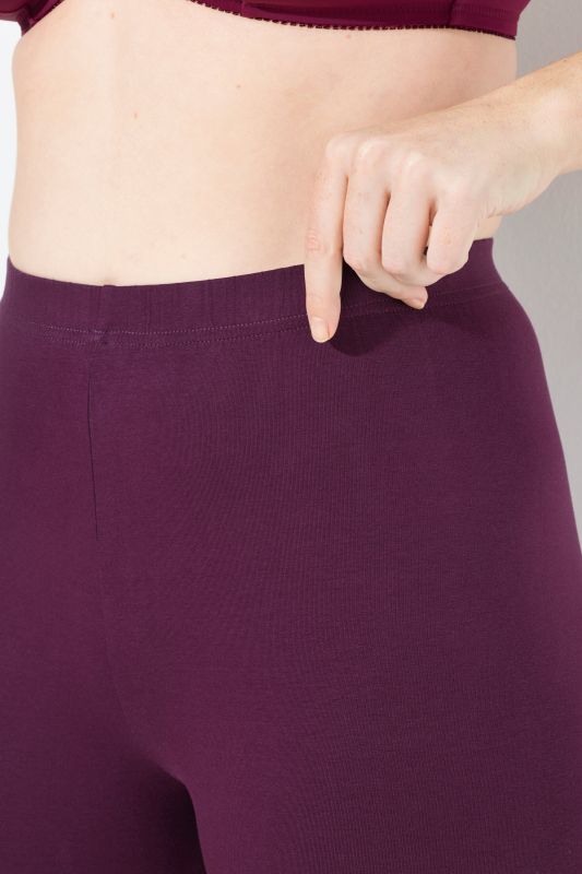 Basic Stretch Knit Ankle Length Leggings