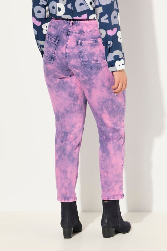 Color Wash Stretch Fit Boyfriend Jeans