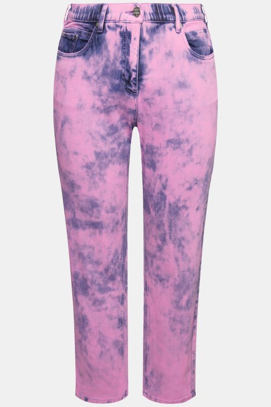 Color Wash Stretch Fit Boyfriend Jeans