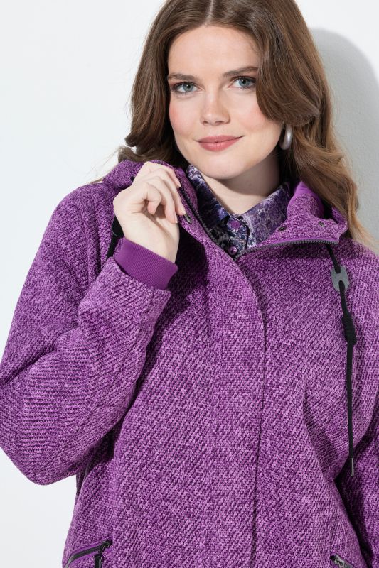 Knit Fleece-Lined Jacket