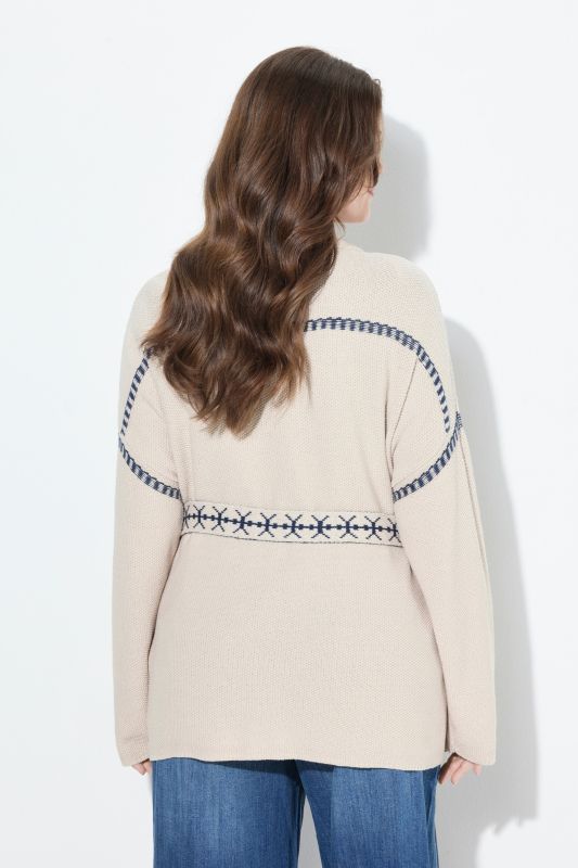 Textured Tie Belt Cardigan