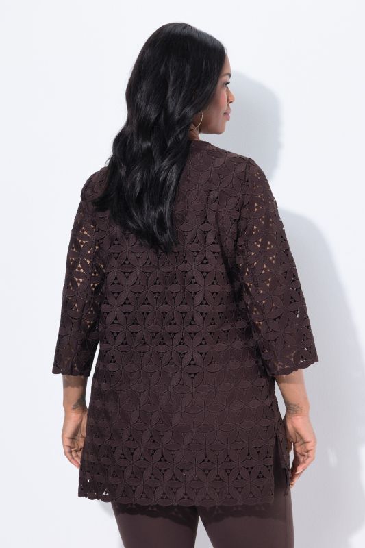 Broderie Anglaise 3/4 Sleeve Blouse