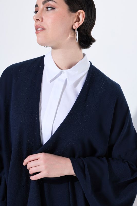Sparkling Knit Poncho