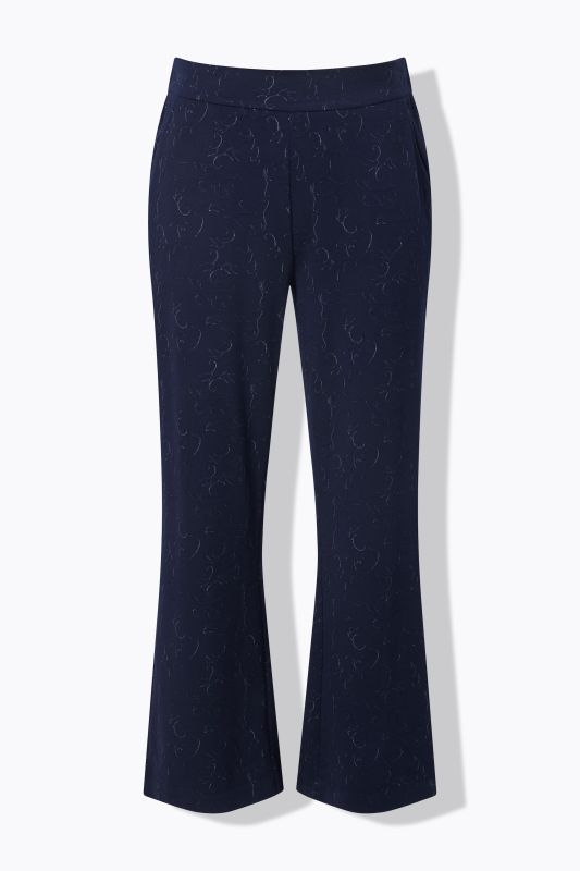 Jacquard Jersey Elastic Waist Pants