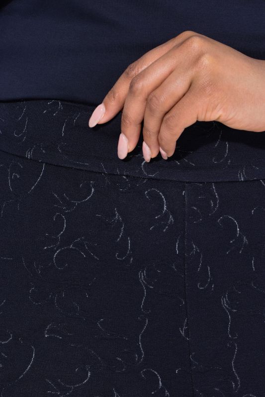 Jacquard Jersey Elastic Waist Pants