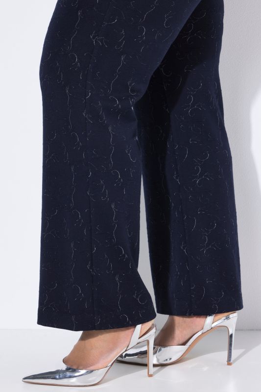 Jacquard Jersey Elastic Waist Pants