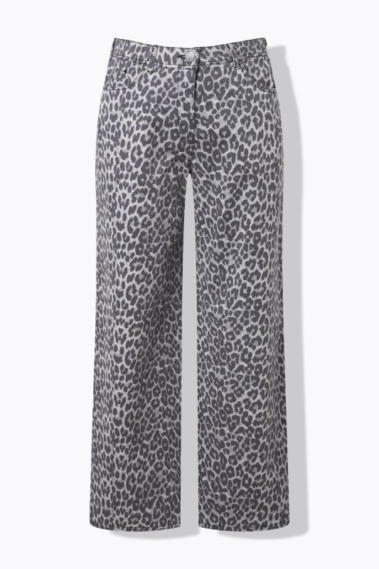 Leopard Print Stretch Fit Jeans
