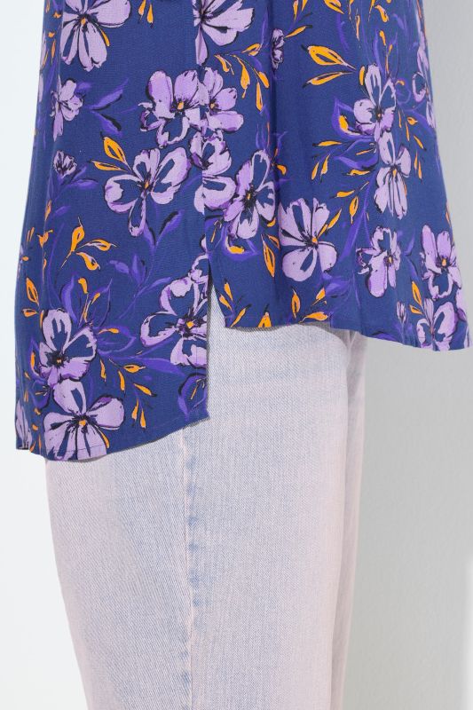 Floral Print Long Sleeve Blouse