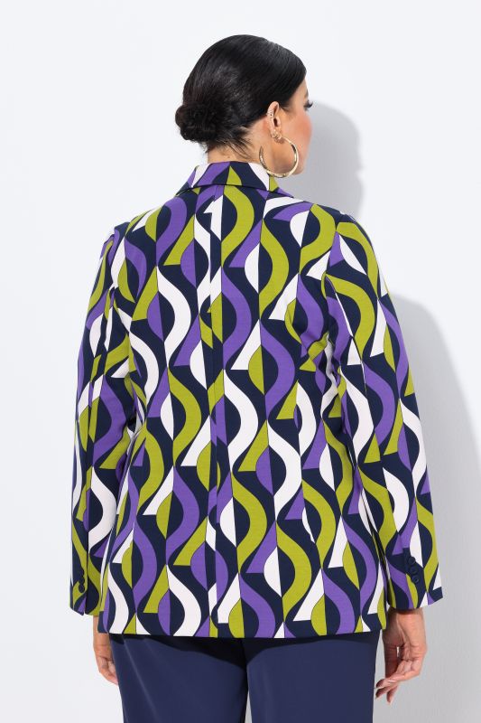 Geometric Print Punto di Roma Blazer