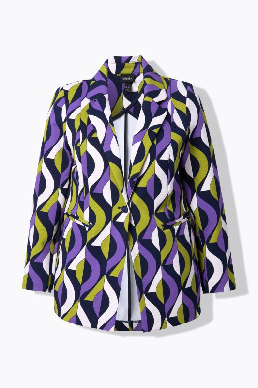 Geometric Print Punto di Roma Blazer